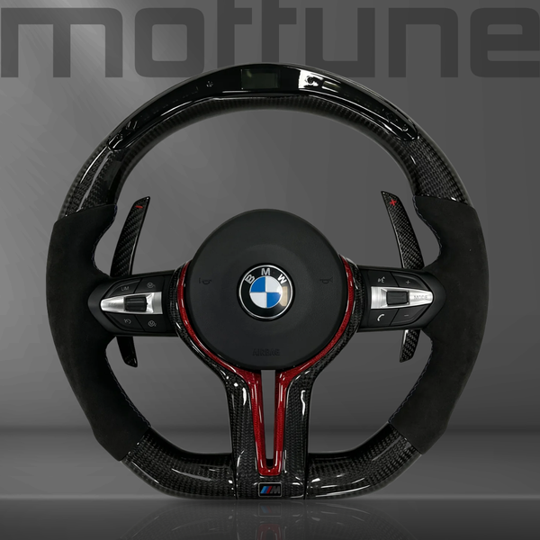 BMW Gloss Carbon Fibre & Alcantara Steering Wheel — 11