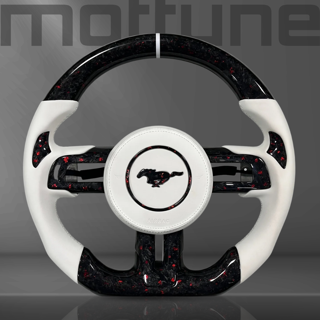Ford Mustang Forged Carbon Fibre & Smooth Leather Steering Wheel — 10