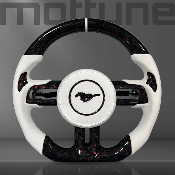 Ford Mustang Forged Carbon Fibre & Smooth Leather Steering Wheel — 10