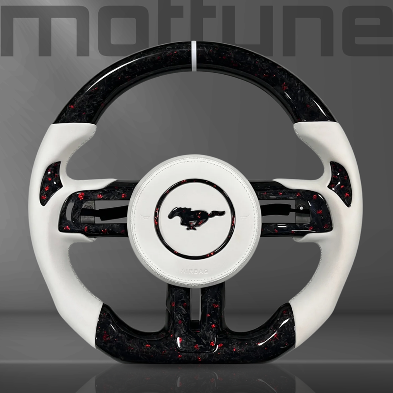 Ford Mustang Forged Carbon Fibre & Smooth Leather Steering Wheel — 10