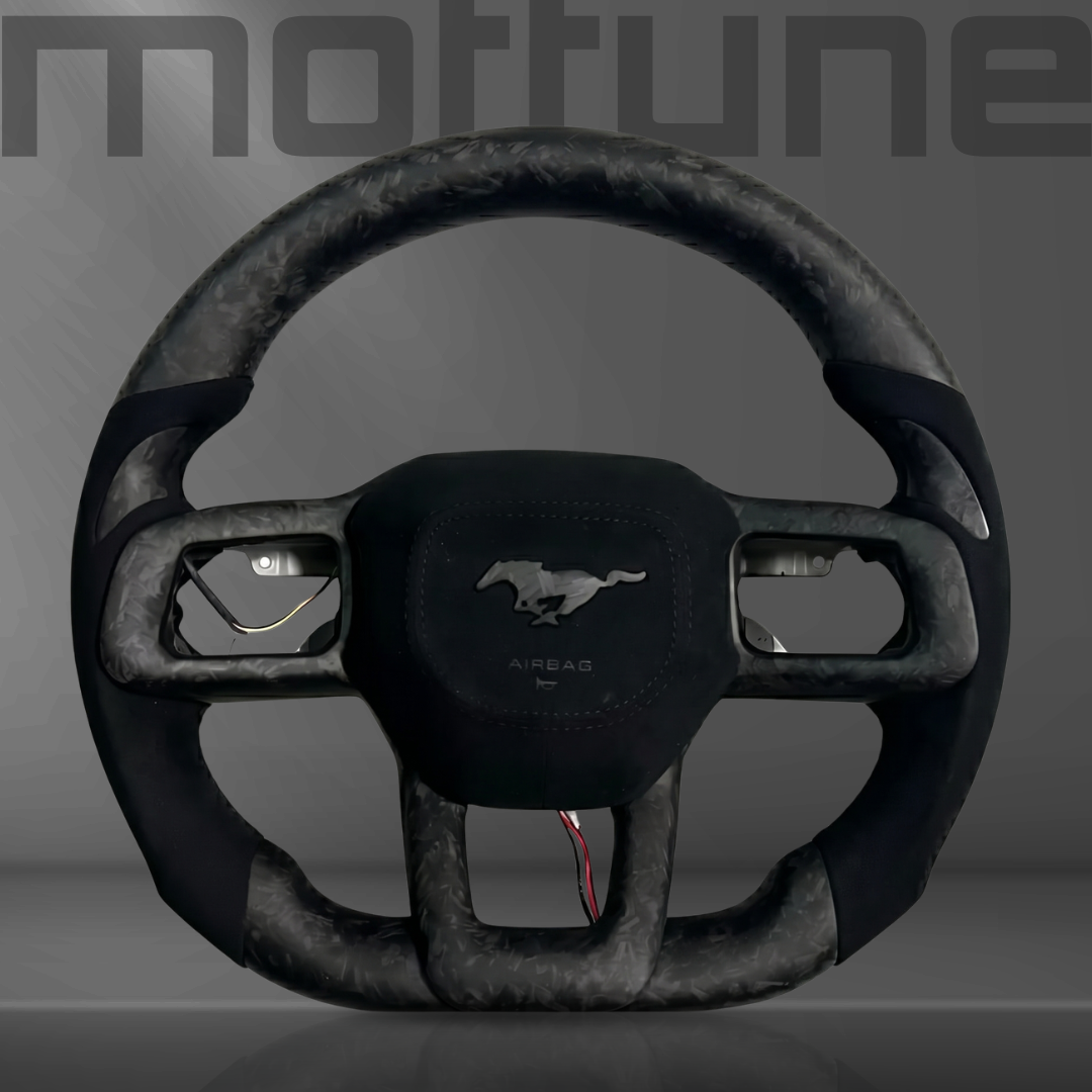 Ford Mustang Matte Forged Carbon Fibre & Alcantara Steering Wheel — 04