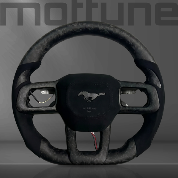 Ford Mustang Matte Forged Carbon Fibre & Alcantara Steering Wheel — 04