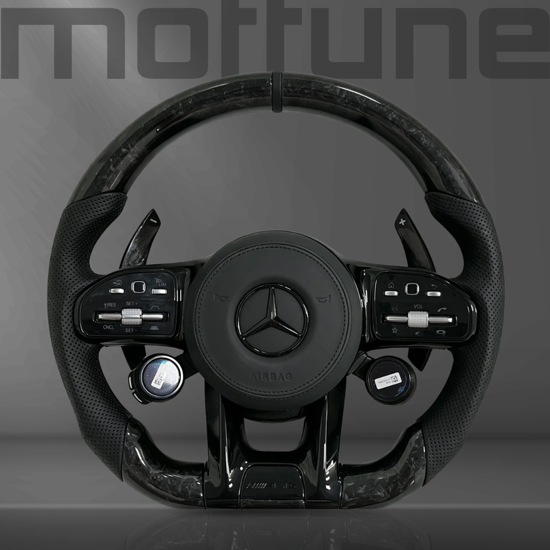 Mercedes-Benz AMG Forged Carbon Fibre & Perforated Leather Steering Wheel — 04