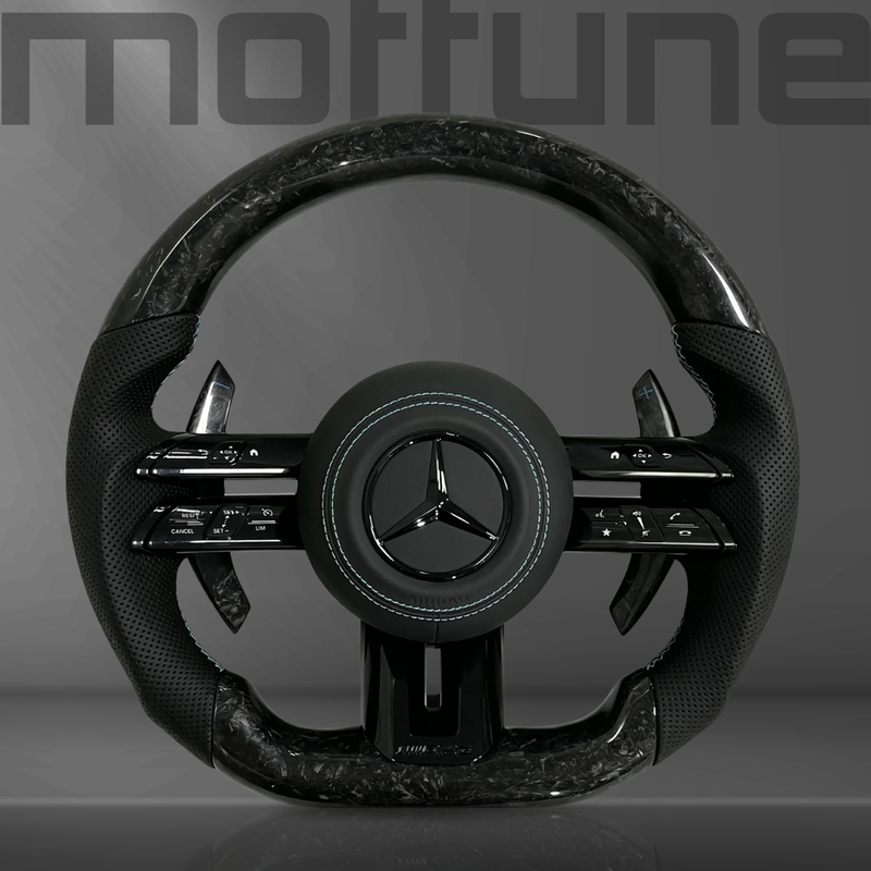 Mercedes-Benz AMG Forged Carbon Fibre & Perforated Leather Steering Wheel — 13
