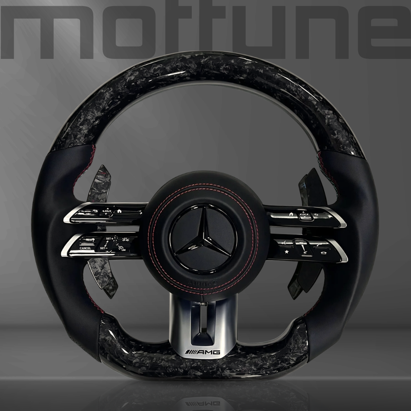 Mercedes-Benz AMG Forged Carbon Fibre & Smooth Leather Steering Wheel — 12