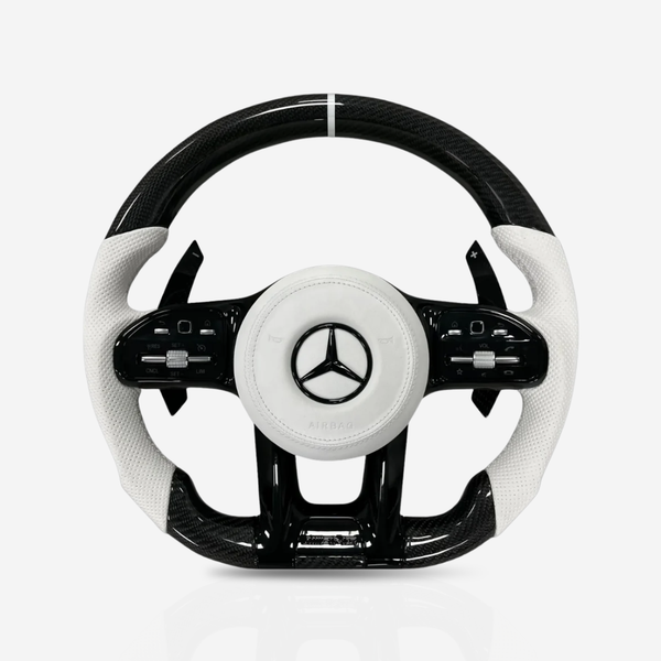 Mercedes-Benz AMG Gloss Carbon Fibre & Leather Steering Wheel — 37