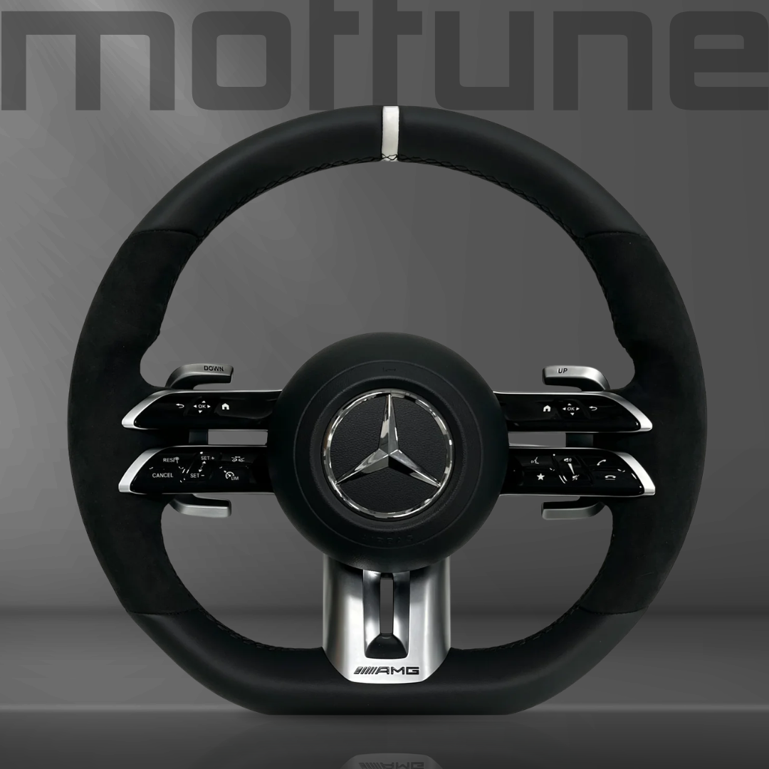 Mercedes-Benz AMG Smooth Leather & Alcantara Steering Wheel — 06