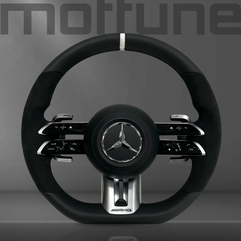 Mercedes-Benz AMG Smooth Leather & Alcantara Steering Wheel — 06