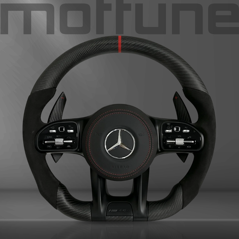 Mercedes-Benz AMG Matte Carbon Fibre & Alcantara Steering Wheel — 26