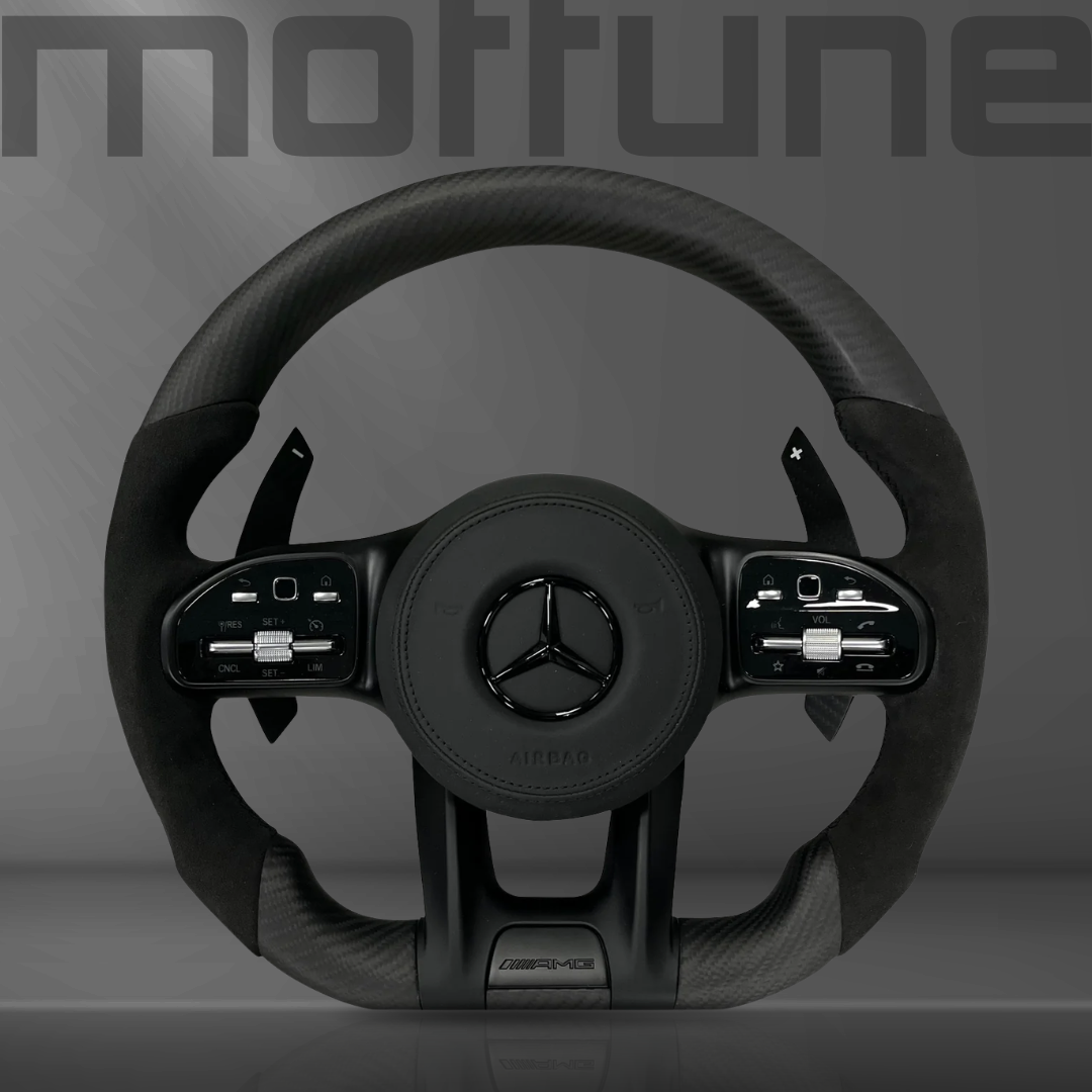 Mercedes-Benz AMG Matte Carbon Fibre & Alcantara Steering Wheel — 27