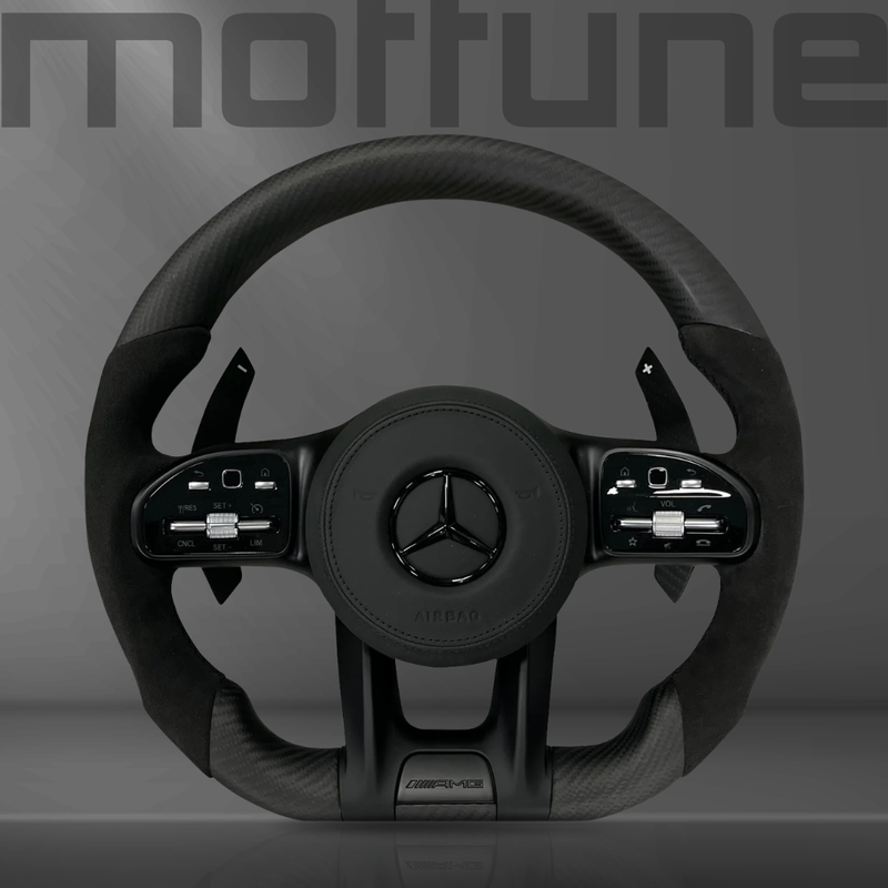 Mercedes-Benz AMG Matte Carbon Fibre & Alcantara Steering Wheel — 27