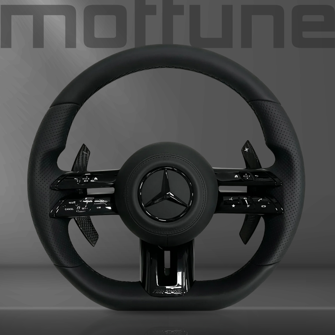 Mercedes-Benz AMG Smooth Leather & Perforated Leather Steering Wheel — 16