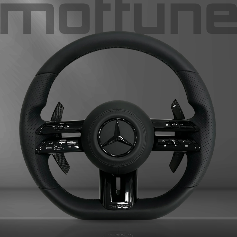 Mercedes-Benz AMG Smooth Leather & Perforated Leather Steering Wheel — 16