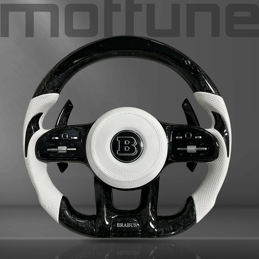 Mercedes-Benz BRABUS Forged Carbon Fibre & Perforated Leather Steering Wheel — 08