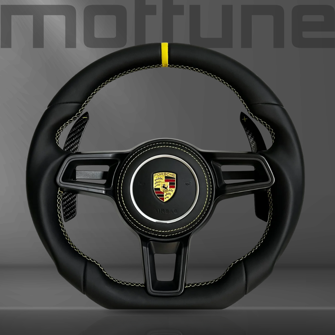 Porsche Full Smooth Leather Steering Wheel — 07
