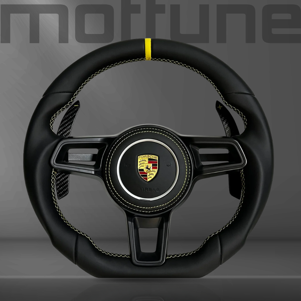Porsche Full Smooth Leather Steering Wheel — 07
