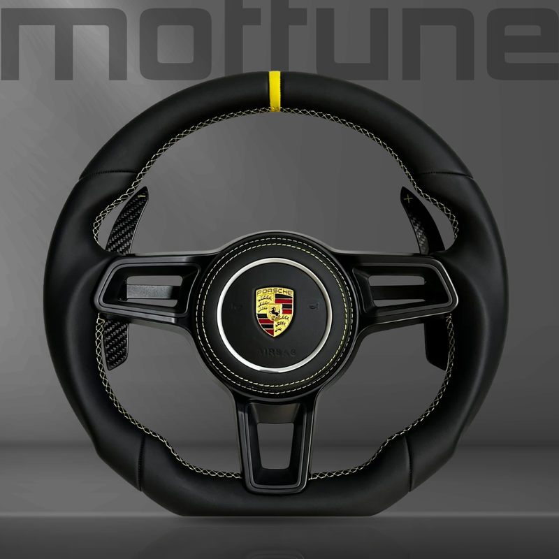 Porsche Full Smooth Leather Steering Wheel — 07