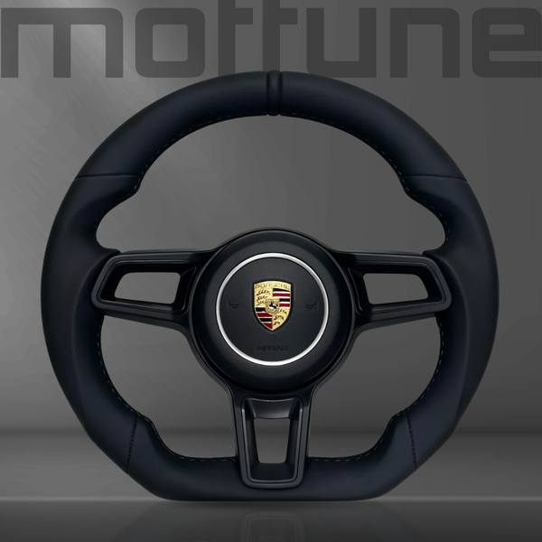 Porsche Full Smooth Leather Steering Wheel — 12