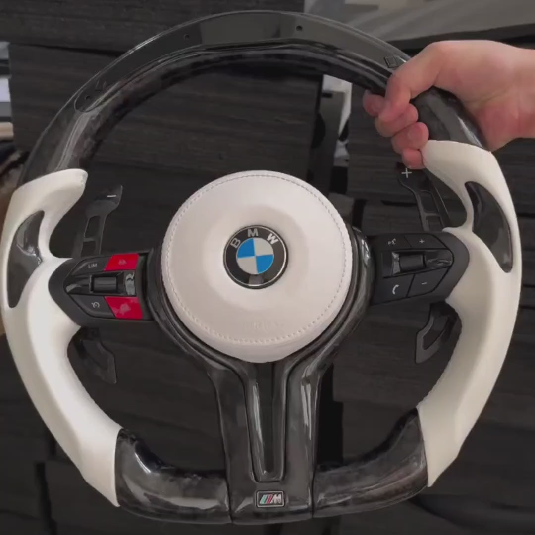 BMW Forged Carbon Fibre & Leather Steering Wheel — 18
