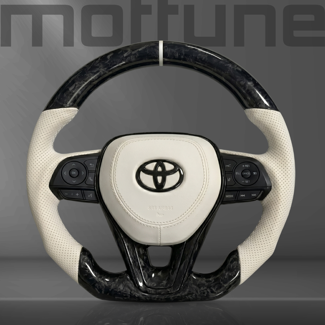 Toyota Forged Carbon Fibre & Perforated Leather Steering Wheel — 01