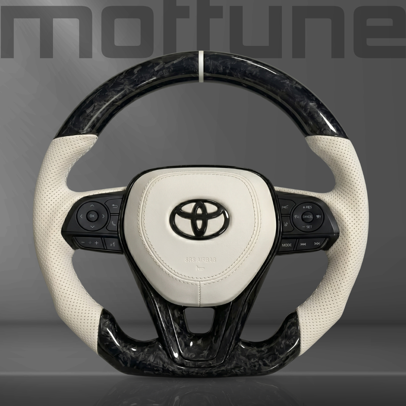 Toyota Forged Carbon Fibre & Perforated Leather Steering Wheel — 01