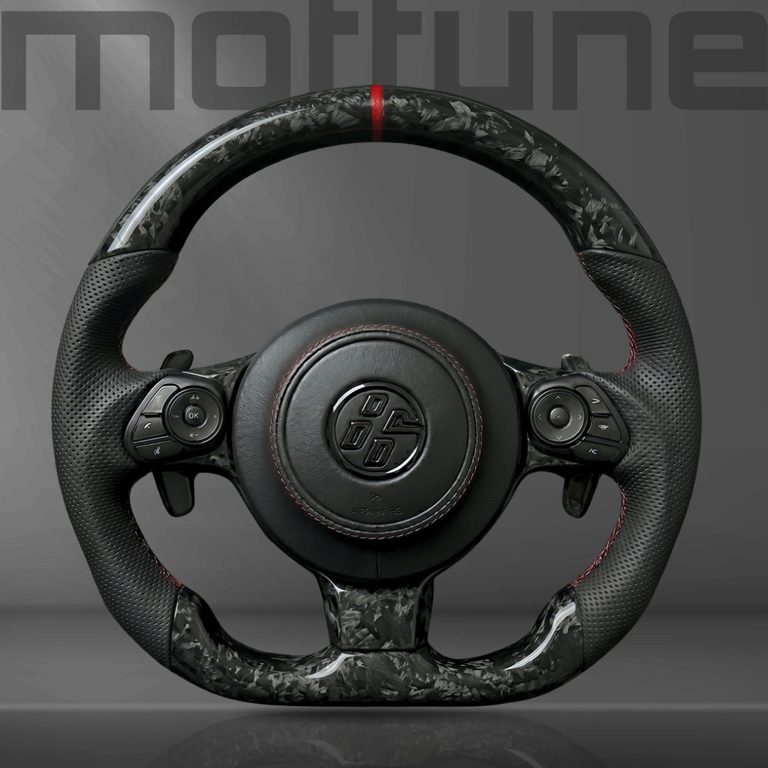 Toyota GT86 Forged Carbon Fibre & Perforated Leather Steering Wheel — 08