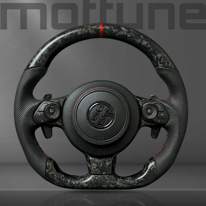 Toyota GT86 Forged Carbon Fibre & Perforated Leather Steering Wheel — 08