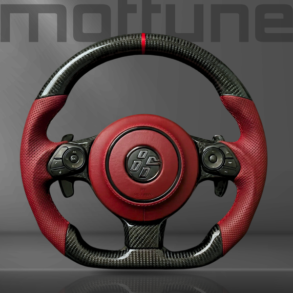 Toyota GT86 Gloss Carbon Fibre & Perforated Leather Steering Wheel — 10